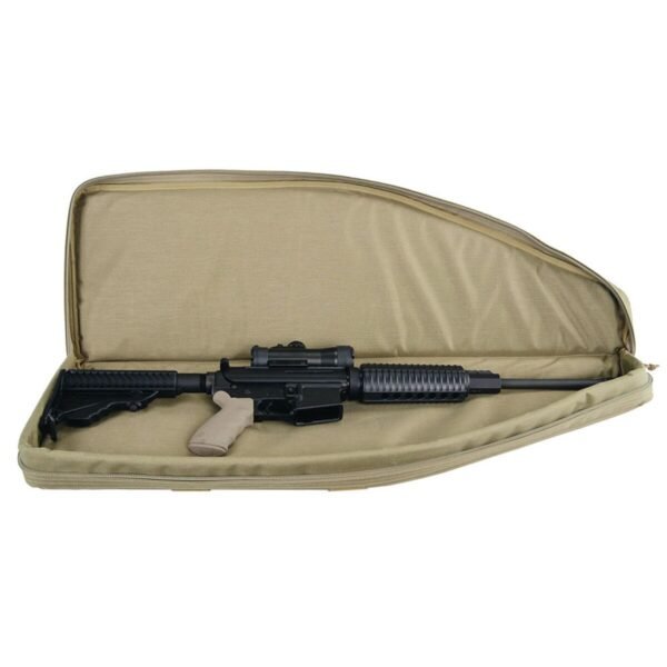 G Outdoors TACTICAL AR CASE WITH EXTERNAL HANDGUN CASE, 35", SOFT, TAN - Image 2