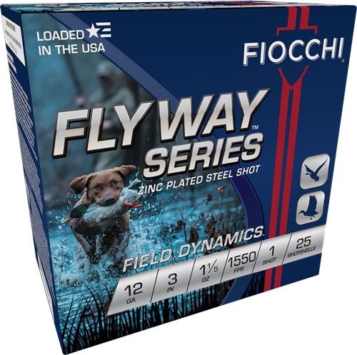 FIOCCHI FLYWAY 12GA 3" 1-1/5OZ - #1 1550FPS 25RD 10BX/CS