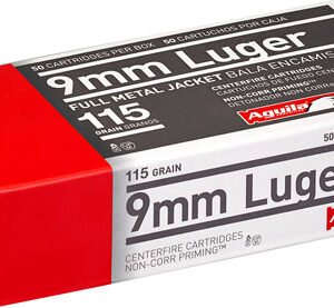 AGUILA 9MM LUGER 115GR FMJ-RN - 50RD 20BX/CS