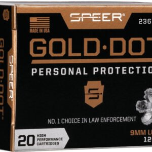 SPEER GOLD DOT 9MM LUGER - 124GR GDHP 20RD 10BX/CS