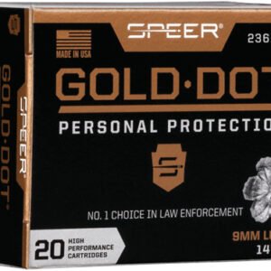 SPEER GOLD DOT 9MM LUGER - 147GR GDHP 20RD 10BX/CS