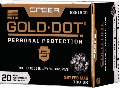 SPEER GOLD DOT 327 FEDERAL - 100GR GDHP 20RD 10BX/CS