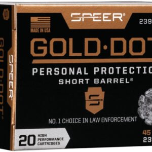 SPEER GOLD DOT 45 ACP 230GR - GDHP SHORT BARREL 20RD 10BX/CS