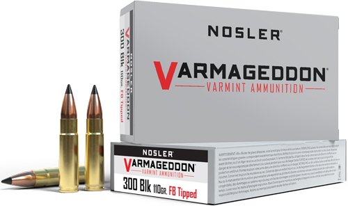 NOSLER VARMAGEDDON 300 AAC - 110GR FBT 20RD 10BX/CS
