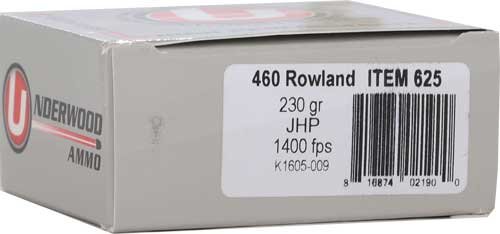 UNDERWOOD 460 ROWLAND 230GR - JHP 20RD 10BX/CS - Image 2