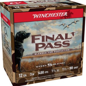 WINCHESTER FINAL PASS 12GA 3" - 1-1/4OZ #BB & 1.5 25RD 10BX/CS
