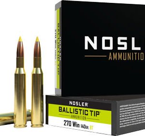 NOSLER 270 WIN 140GR - BALLISTIC TIP 20RD 10BX/CS