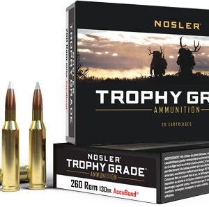 NOSLER TROPHY GRADE 260 REM - 130GR ACCUBOND 20RD 10BX/CS