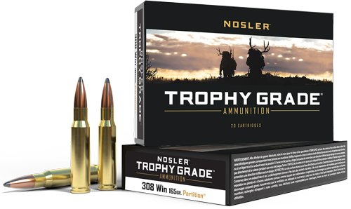 NOSLER TROPHY GRADE 308 WIN - 165GR PARTITION 20RD 10BX/CS