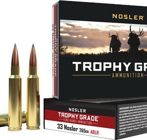 NOSLER TROPHY GRADE LR 33 - NOSLER 265GR ABLR 20RD 10BX/C