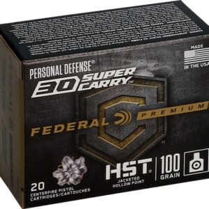 FEDERAL 30 SUPER CARRY 100GR - HYDRA-SHOK JHP 20RD 10BX/CS