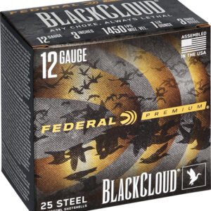 FEDERAL BLACK CLOUD 12GA 3" - 1-1/4OZ #3 1450FPS 25RD 10BX/C