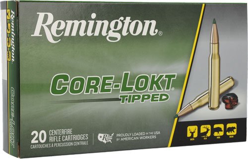 REMINGTON 308 WIN 165GR TIPPED - CORE-LOKT 20RD 10BX/CS