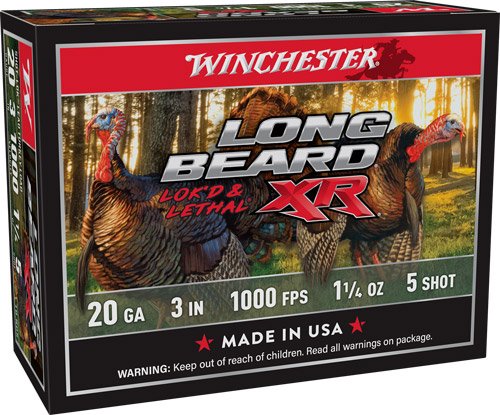 WINCHESTER LONG BEARD XR 20GA - 3" 1-1/4OZ #5 10RD 10BX/CS