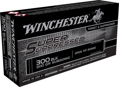 WINCHESTER SUPPRESSED 300 AAC - 200GR FMJ 20RD 10BX/CS
