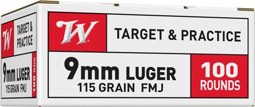 WINCHESTER USA 9MM LUGER - 115GR FMJ 100RD 10BX/CS - Image 2