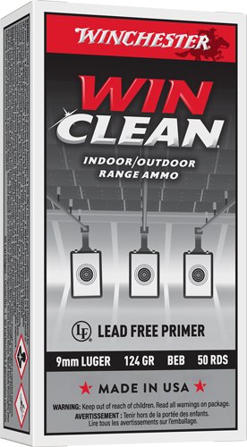 WINCHESTER WINCLEAN 9MM LUGER - 124GR JSP 50RD 10BX/CS