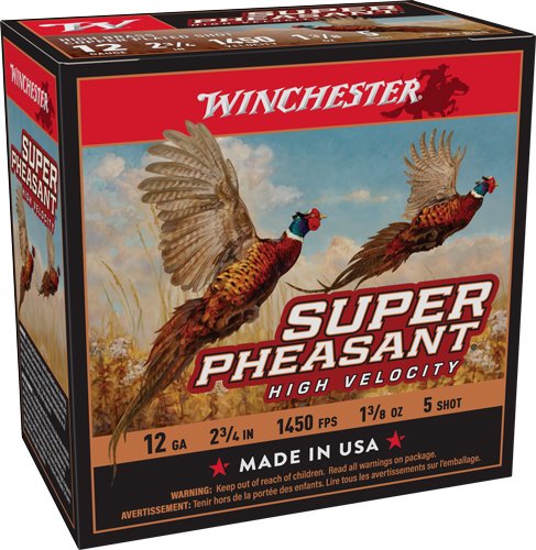 WINCHESTER SUPER PHEASANT 12GA - 1-3/8OZ #5 1450FPS 25RD 10BX/C