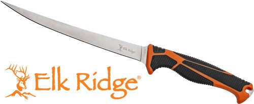 MC ELK RIDGE TREK 7" FILLET - KNIFE WITH SHEATH BLK/ORG/SS