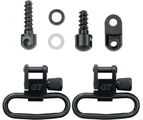 GROVTEC SWIVEL SET FOR RUGER - 10/22#3 & 44 1.25" LOOPS BLK