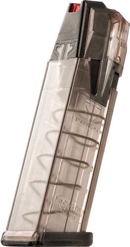 ETS MAGAZINE OMEGA GLOCK 17/19 - 9MM 17RD TRANS POLY 17/19/19X
