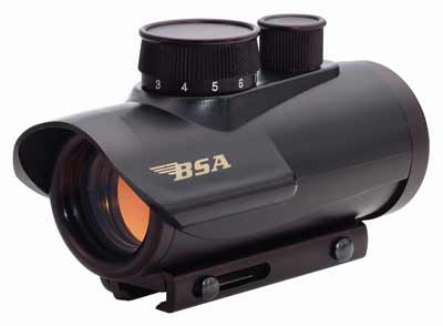 BSA 1X30MM RED DOT SIGHT - 5-M.O.A. DOT BLACK MATTE