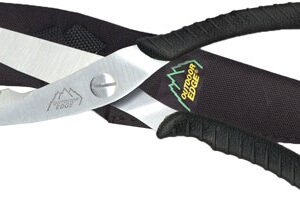 OUTDOOR EDGE GAME SHEARS - 3.5" S/S BLACK W/NYLON SHEATH