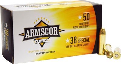 ARMSCOR 38 SPECIAL 158GR FMJ - 50RD 20BX/CS MADE IN USA - Image 2