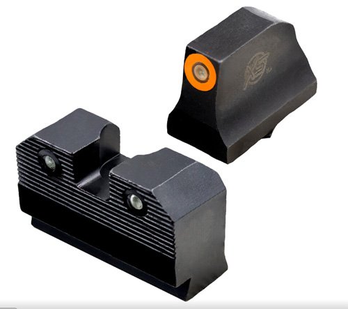 R3D 2.0 SUPPRESSOR HEIGHT NIGHT SIGHTS - GLOCK 42/43, ORANGE TRITIUM