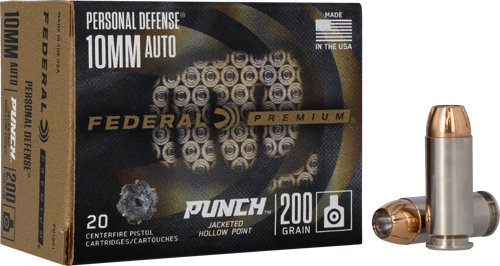 FEDERAL PUNCH 10MM 200GR JHP - 20RD 10BX/CS