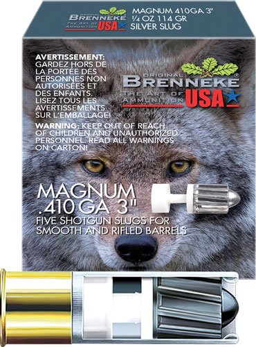 BRENNEKE USA CLASSIC MAG 410 - 3" 1/4OZ SLUG 5RD 90BX/CS