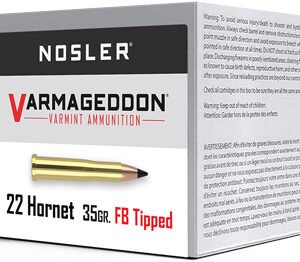 NOSLER VARMAGEDDON 22 HORNET - 35GR FBT 50RD 10BX/CS