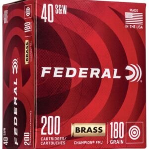 AMMO 40 SW 180GR FMJ BRASS CS 200/BX