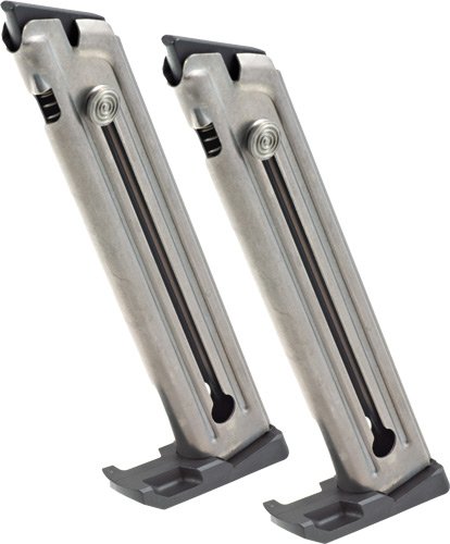 RUGER MAGAZINE 22/45 - 22LR 10RD NICKEL 2-PK