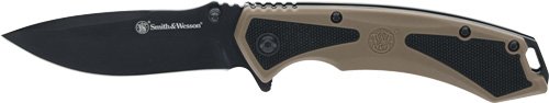 S&W KNIFE EXTREME OPS SPRING - AST 3.25" BLACK/POLY GRIP - Image 2