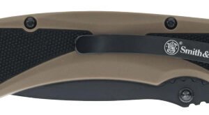 S&W KNIFE EXTREME OPS SPRING - AST 3.25" BLACK/POLY GRIP