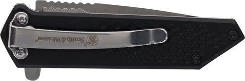 S&W KNIFE EXTREME OPS SPRING - ASSIST TANTO 2.5" BLACK/SS