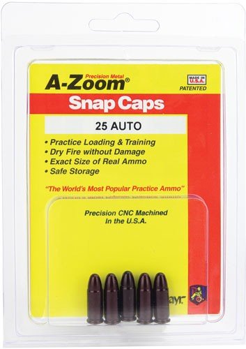 A-ZOOM METAL SNAP CAP .25ACP - 5-PACK - Image 2