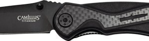 CAMILLUS MACHINE FOLDING KNIFE - 2.78" SS BLADE CARBON FIBER BL