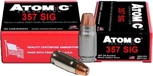 ATOMIC 357 SIG 147GR JHP - 20RD 10BX/CS