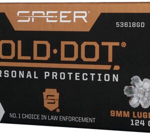 SPEER GOLD DOT 9MM LUGER - 124GR GDHP 50RD 10BX/CS