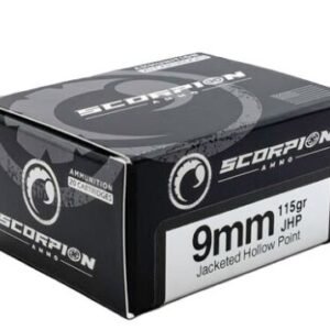 SCORPION 9MM LUGER - 115GR JHP 20RD 10BX/CS