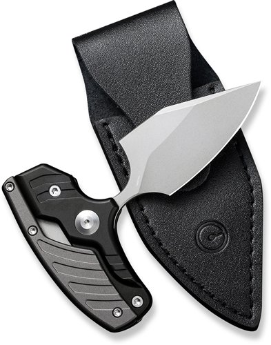 CIVIVI KNIFE TYPHOEUS 2.27" - BLACK/GRAY ALUMINUM/STONEWASH - Image 2