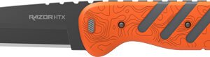 OUTDOOR EDGE RAZOR HTX 3.5" - FIXED GRAY/ORANGE W/BLADE POD