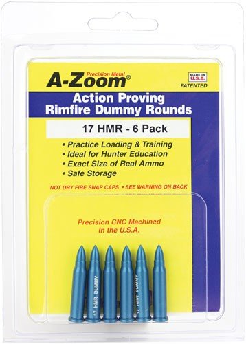 A-ZOOM TRAINING ROUNDS .17HMR - ALUMINUM 6-PACK - Image 2