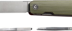 CIVIVI KNIFE SENDY 2.83" - MILLED GREEN/RED G-10 CLAM PK