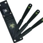 RUKO THROWNING KNIVES 3 PC - 7.38" CARBON STEEL CLAMSHELL
